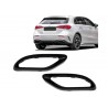 Couvercles d'echappement Mercedes Classe A W177 Noir Brillant (+18)