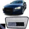 Grille de calandre nid d'abeille Audi A7 Look RS7 Noir Brillant (10-14)