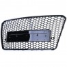 Grille de calandre nid d'abeille Audi A7 Look RS7 Noir Brillant (10-14)