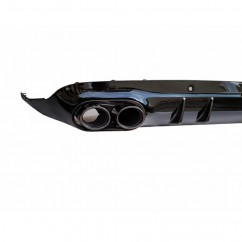 Diffuseur arrière noir brillant et embouts d'échappement noirs Mercedes Classe CLS C257 CLS53 Look 18+