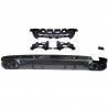 Diffuseur arrière noir brillant et embouts d'échappement noirs Mercedes Classe CLS C257 CLS53 Look 18+