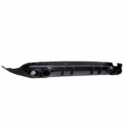 Diffuseur arrière noir brillant et embouts d'échappement noirs Mercedes Classe CLS C257 CLS53 Look 18+