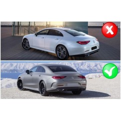 Diffuseur arrière et embouts d'échappement noirs Mercedes Classe CLS C257 (2018+) CLS53 Design Night Package