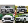 2x Grilles de pare choc avant noir laqué Audi Q5 SUV 8R Facelift (12-16)