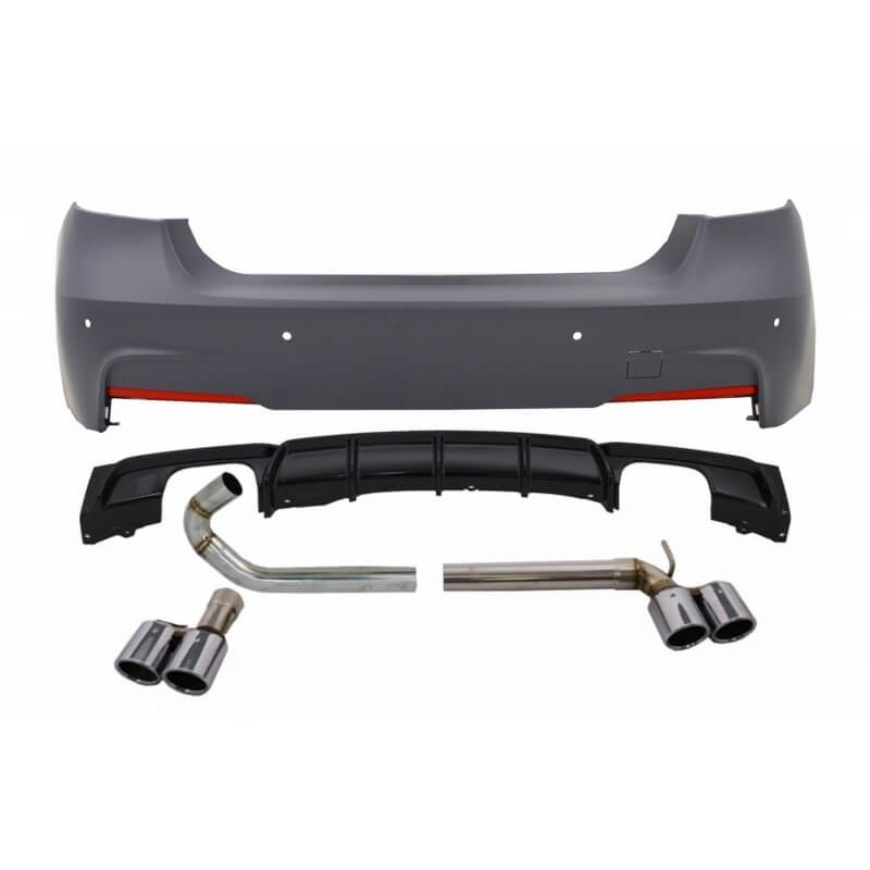 Pare choc arrière + échappements BMW Série 3 F30 (11+)