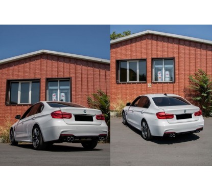 Pare choc arrière + échappements BMW Série 3 F30 (11+)