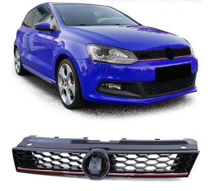 Calandre Vw Polo 6R Look GTD nid d'abeille 09-14
