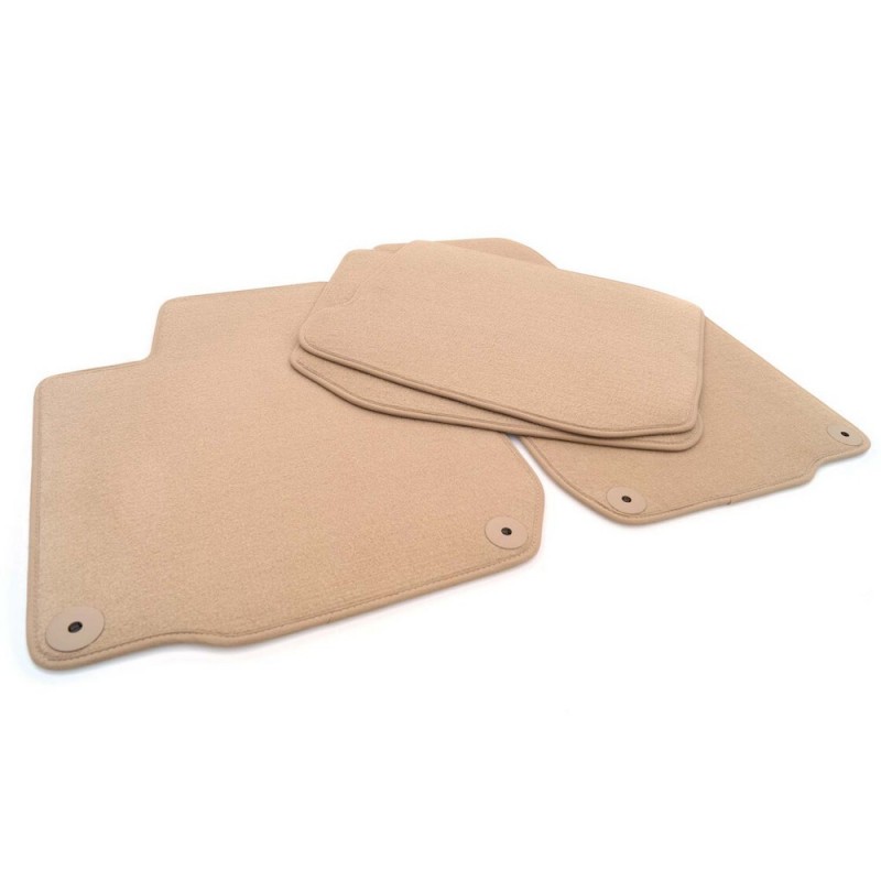 Set de 4 tapis velours Beige Audi A4 S4 RS4 8E B6 B7