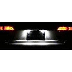 Eclairage de plaque LED - Blanc Pur Renault Captur, Espace 4, Fluence, Modus et Scenic