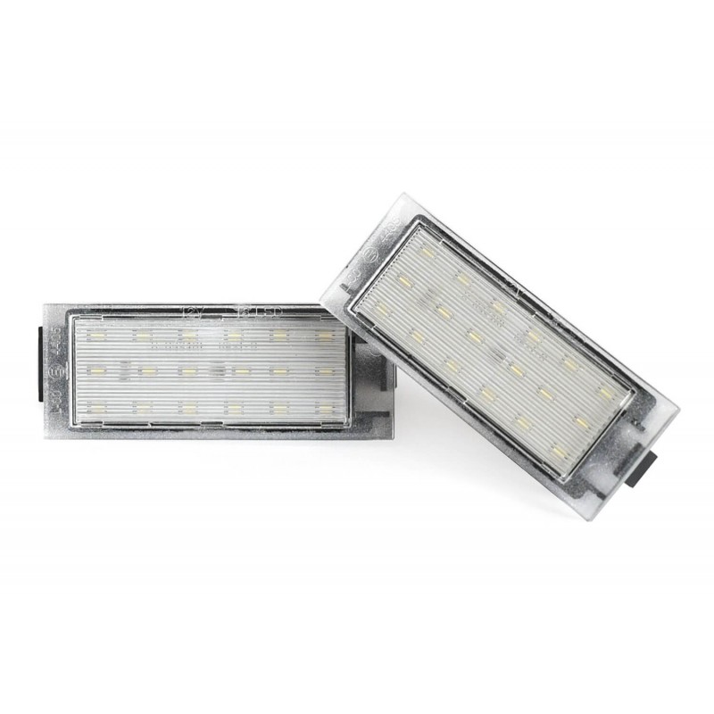 2x Eclairages de plaque LED Blanc Renault Captur, Espace 4, Fluence, Modus et Scenic