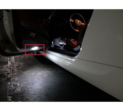 Eclairage de portes/pieds LED Blanc Pur pour BMW