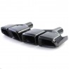 Diffuseur arrière et embouts d'échappement noirs Mercedes Classe CLS C218 Look 63 AMG (11-18) sans pack amg