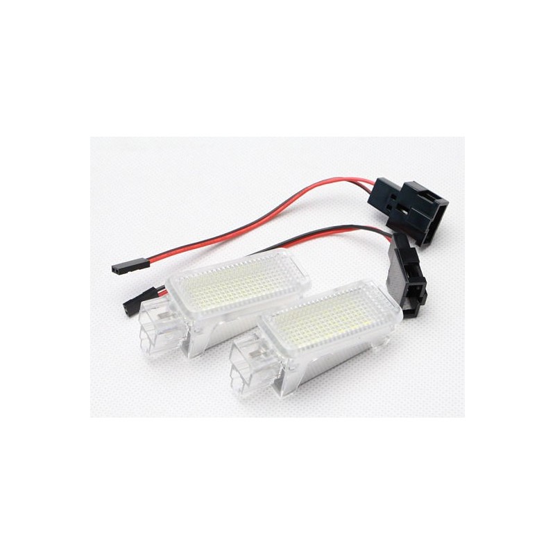 2x Modules LED d'intérieur Blanc Pur adaptable sur Audi, Vw, Seat et Skoda