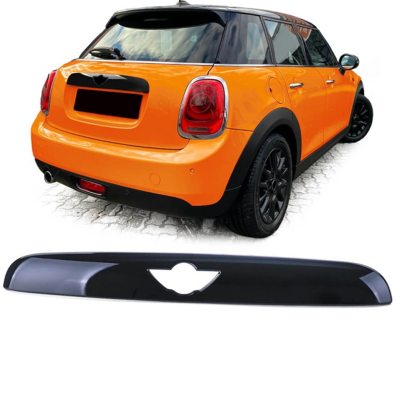 Couvre poignée de coffre / Hayon noir brillant Mini Cooper F55 F56 F57 (13-17)