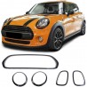 5x Inserts calandre et phares noir brillant Mini Cooper F55 F56 F57 14-18