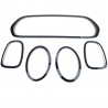 5x Inserts calandre et phares noir brillant Mini Cooper F55 F56 F57 14-18