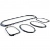 5x Inserts calandre et phares noir brillant Mini Cooper F55 F56 F57 14-18
