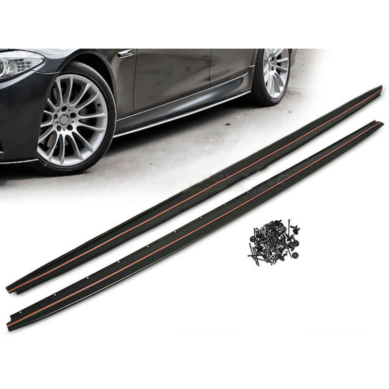 2x Extension de bas de caisses BMW Serie 5 F10 F11 Look M Performance (11-16)
