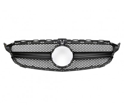 Calandre Mercedes Classe C W205 AMG Black (14-18)