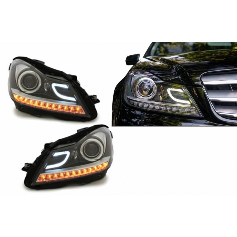 2x Phares avants à LED Mercedes Classe C W204 (11-14)