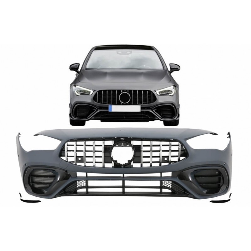 Pare chocs avant + grilles Mercedes CLA C118 Look 45 AMG (19-23)