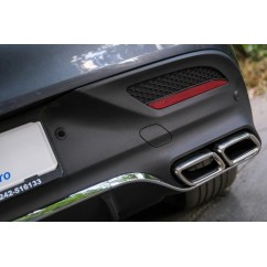 Diffuseur + sorties d'échappements Chrome Mercedes GLE Coupe C292 Look 63 AMG Noir 15-19 (avec Pack AMG)