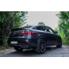 Diffuseur + sorties d'échappements Chrome Mercedes GLE Coupe C292 Look 63 AMG Noir 15-19 (avec Pack AMG)