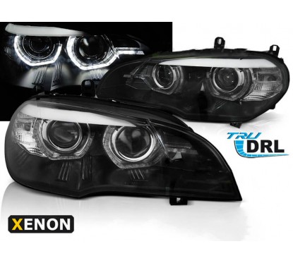 2x Phares Xenon BMW X5 E70 Noir (07-10)