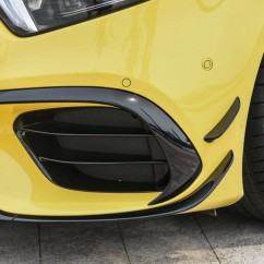 Rajout de pare choc avant noir brillant Mercedes Classe A W177 - Pack Aero