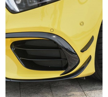 Rajout de pare choc avant noir brillant Mercedes A45 AMG (18-22)