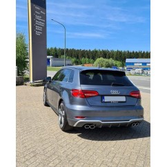 Diffuseur arriere Audi A3 8V Coupé / Sportback Facelift (avec Pack S-Line) Look S3 16-19 (2+2)