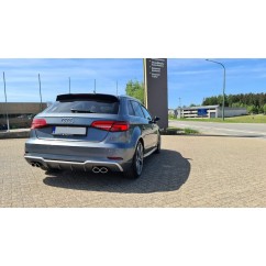 Diffuseur arriere Audi A3 8V Coupé / Sportback Facelift (avec Pack S-Line) Look S3 16-19 (2+2)