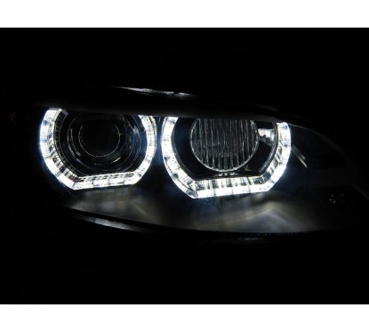 2x Phares Xénon à LED BMW Série 3 Coupé E92 & Cab E93 (06-10) modèle chrome
