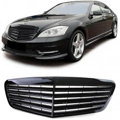 Calandre Mercedes Classe S noir brillant W221 (09-13) v2