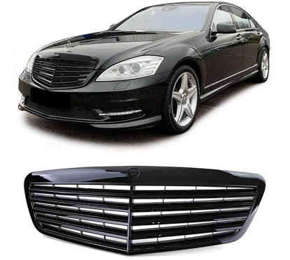 Calandre Mercedes Classe S noir brillant W221 (09-13) v2