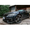 Rajout pare choc avant noir brillant BMW serie 4 F32 F33 F36 avec pack M 13-19