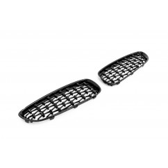 2x Grilles de Calandre BMW Z4 E89 Noir Brillant Diamant (09-16)