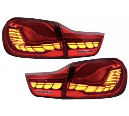 2x Feux OLED BMW série 4 F32 F33 F36 M4 F82 F83 Rouge (13-19)