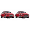 Pare choc avant + calandre noir et alu Audi A4 B9 (16-19)