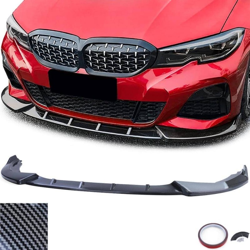 Rajout de pare choc avant look Carbone BMW série 3 G20 G21 (+18) V2