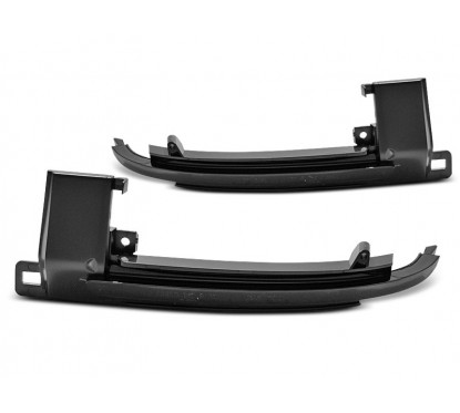 2x Clignotants de rétroviseurs noirs fumés à LED dynamiques Audi A3 8P A4 B8 A5 A6 C6 et Q3