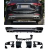 Diffuseur + sorties d'echappements chromés Mercedes GLE W167 SUV Look 63 AMG(19+)