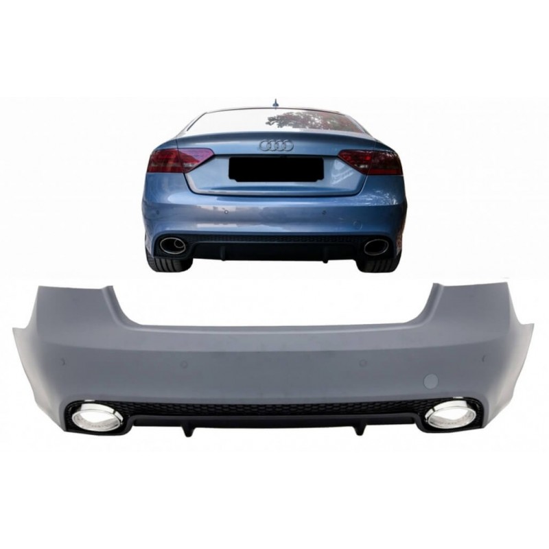 Pare choc arrière + sorties d'échappements Audi A5 S5 Sportback Look RS5 (07-15)