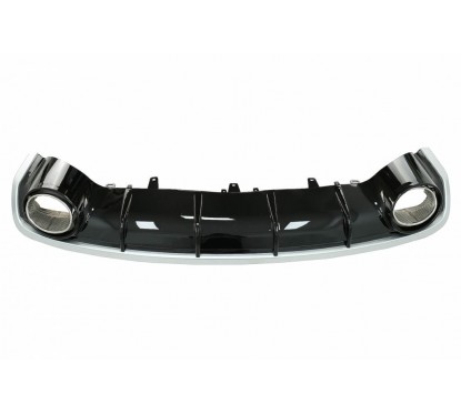 Diffuseur arrière + embouts d'échappements Audi A6 C7 RS6 Design (14-18) avec pare choc standard