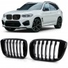2x Grilles de Calandre BMW X3 X4 G01 G02 Noir Brillant 17+