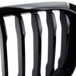 2x Grilles de Calandre BMW X3 X4 G01 G02 Noir Brillant 17+