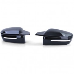 2x Coques rétroviseurs Noir laqué BMW Série 5, 7 G30 G31 G11 G12 (17+)