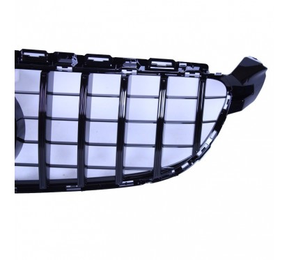 Calandre Mercedes pour C63 AMG W205 avec caméra Noir brillant (19-20) Moteur AMG Uniquement
