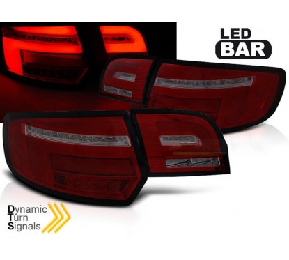 2x Feux arrières LED Noir fumés Audi A3 8P (08-12)