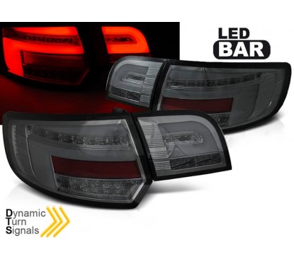 2x Feux arrières LED Noir fumés Audi A3 8P (08-12)